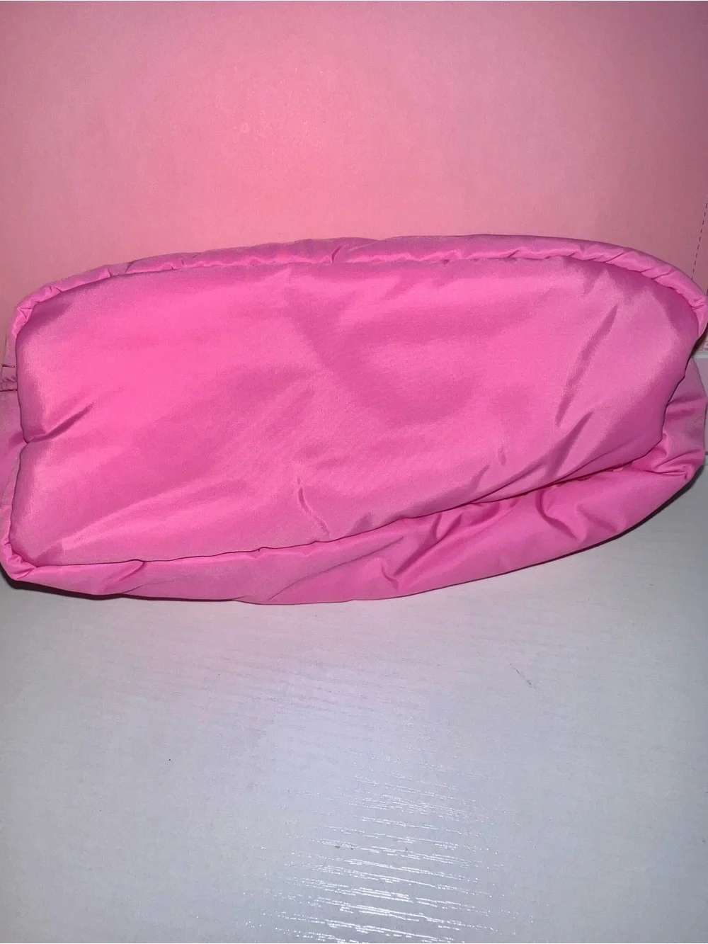 Pink Puffer pencil/ Cosmetic Bag